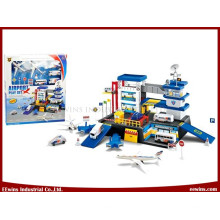 Aviation Command Building DIY Spielzeug Airport Play Set mit 2 Flugzeuge und 4 Spielzeug Autos